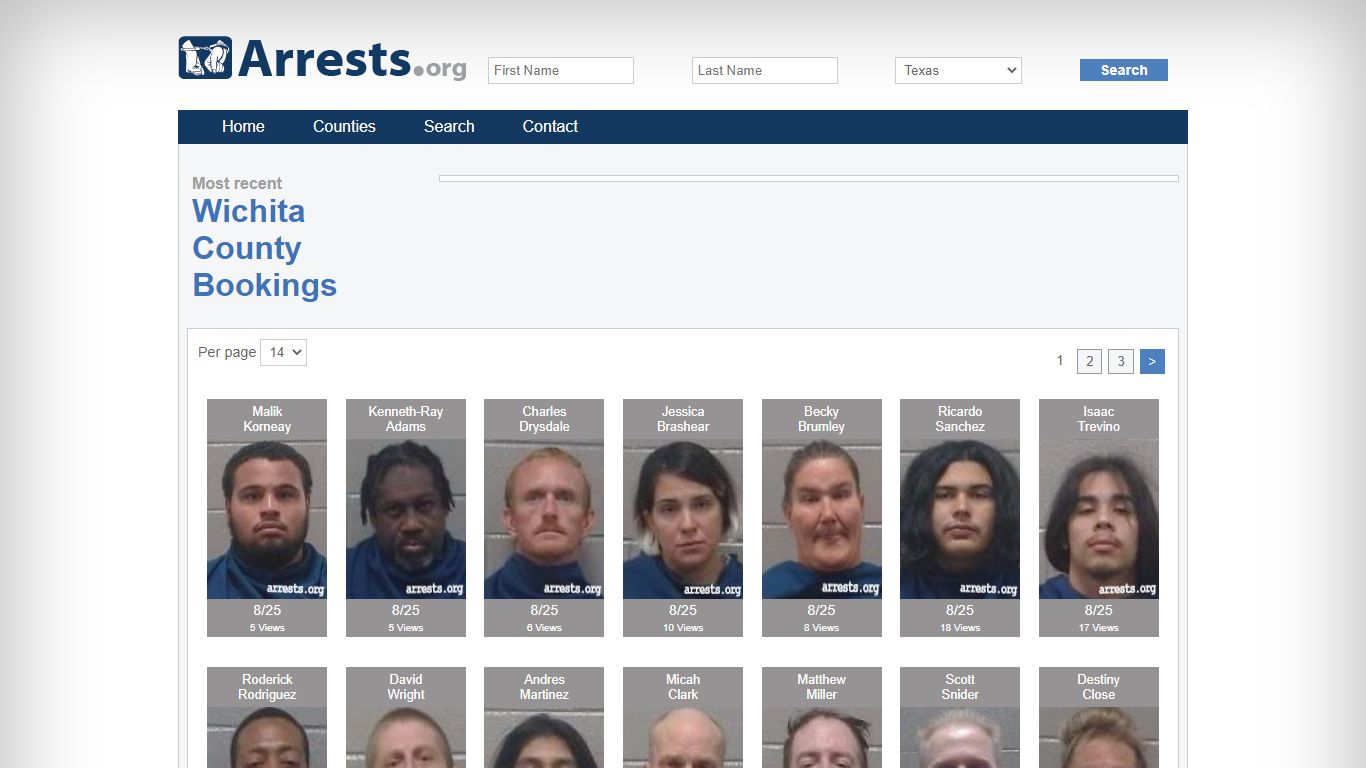 Wichita County Arrests and Inmate Search